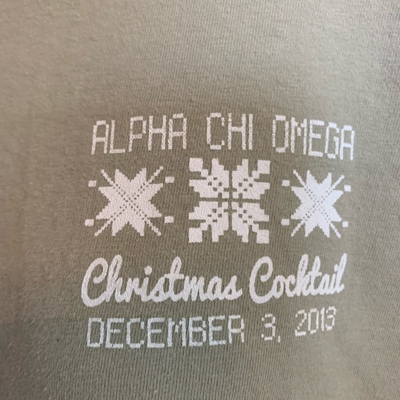 Comfort Colors Alpha Chi Omega Sorority T-shirt L - Picture 4 of 7